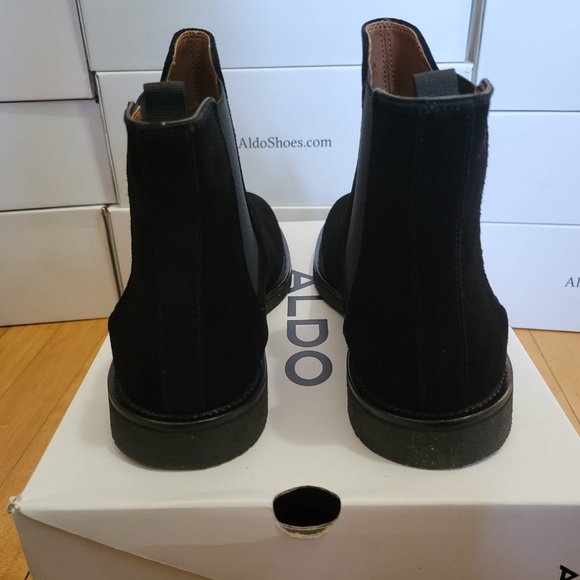 Aldo Men's Bentworth in Black Leather Chelsea Boots. - Picture 6 of 9